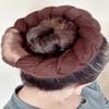 Folkicks Adult Folklorico Dance Base Braid Bun Headpiece, Tocado, Trenza, Folklorico Bun (Brown) view 2