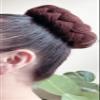 Folkicks Adult Folklorico Dance Base Braid Bun Headpiece, Tocado, Trenza, Folklorico Bun (Brown) view 3