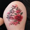 Womaha Flower Series 20 Sheets Color Temporary Tattoos for Women and Girls Fake Tattoo Stickers view 2