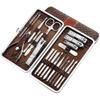 FOMIYES 21pcs Stainless Steel Nail Clipper and Trimmer Fingernails and Toenails Ergonomic Design for Easy Manicure and Pedicure Brown Nail Care Kit view 1