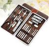 FOMIYES 21pcs Stainless Steel Nail Clipper and Trimmer Fingernails and Toenails Ergonomic Design for Easy Manicure and Pedicure Brown Nail Care Kit view 4