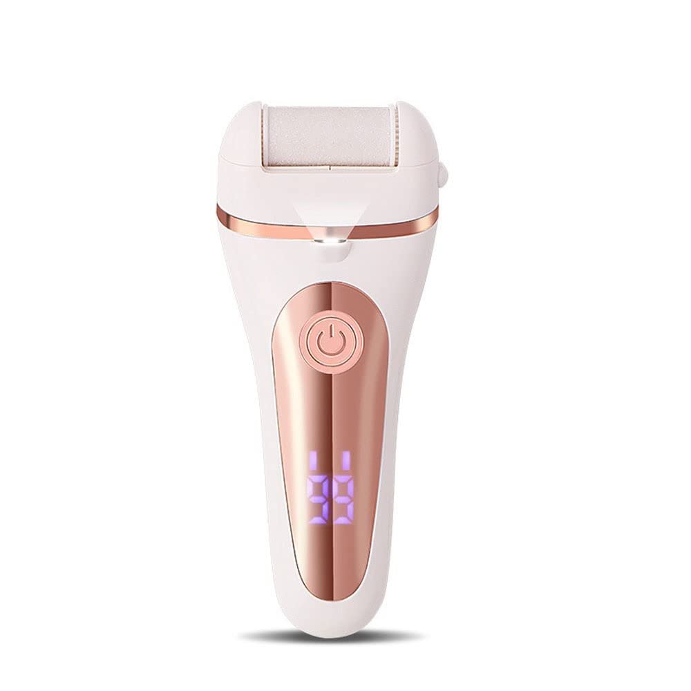 XARONF Electric Foot Callus Remover - Rechargeable Portable Electronic Foot File for Feet, Heel Shaver for Cracked Heels, Professional Pedicure Tool Kits, Foot Care for Dry Dead Skin