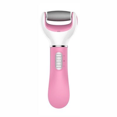 XARONF Electric Foot File Callus Remover, Rechargeable Pedicure Tools Foot Care Kit, Callus Remover Kit with 3 Roller Heads, for Remove Cracked Heels Calluses and Hard Skin (Color : Pink)