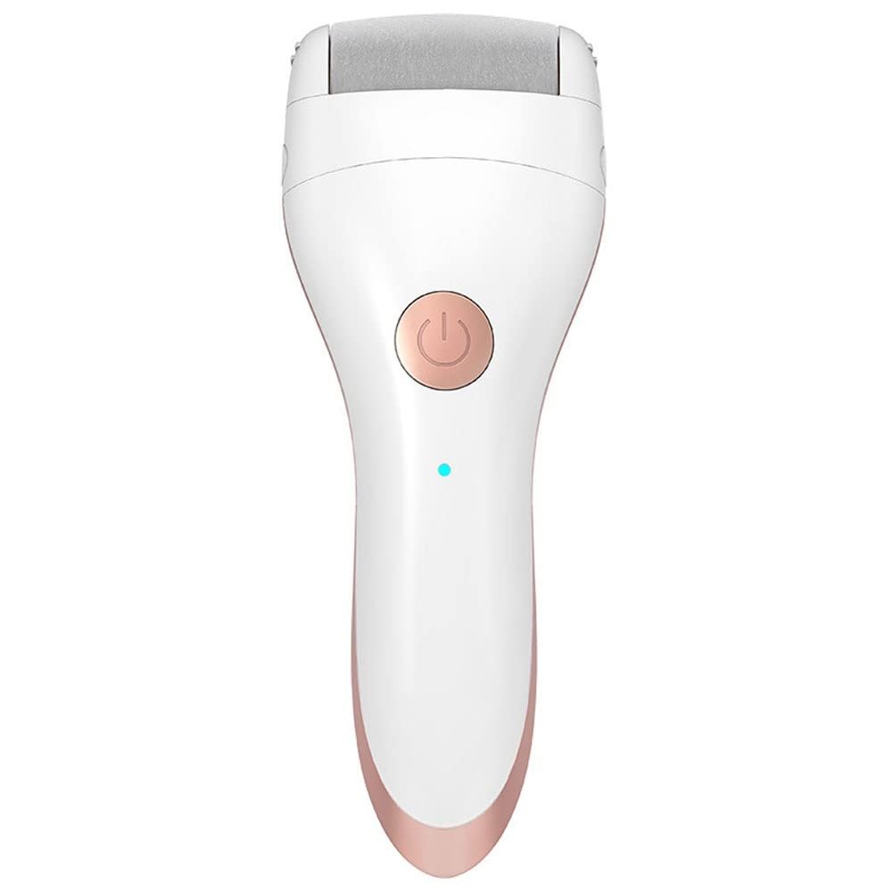 XARONF Electric Foot Callus Remover Kit, USB Rechargeable Pedicure Tools Foot Care Feet File with 3 Roller Heads, for Remove Cracked Heels Calluses and Dead Skin