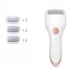 XARONF Electric Foot Callus Remover Kit, USB Rechargeable Pedicure Tools Foot Care Feet File with 3 Roller Heads, for Remove Cracked Heels Calluses and Dead Skin view 2