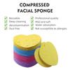 50-Count Facial Sponges Compressed, 100% Natural Cellulose Face Sponge Professional Cosmetic Spa Sponges for Face Cleansing, Exfoliating Mask, Makeup Removal for Travel and Home, Mixed view 4