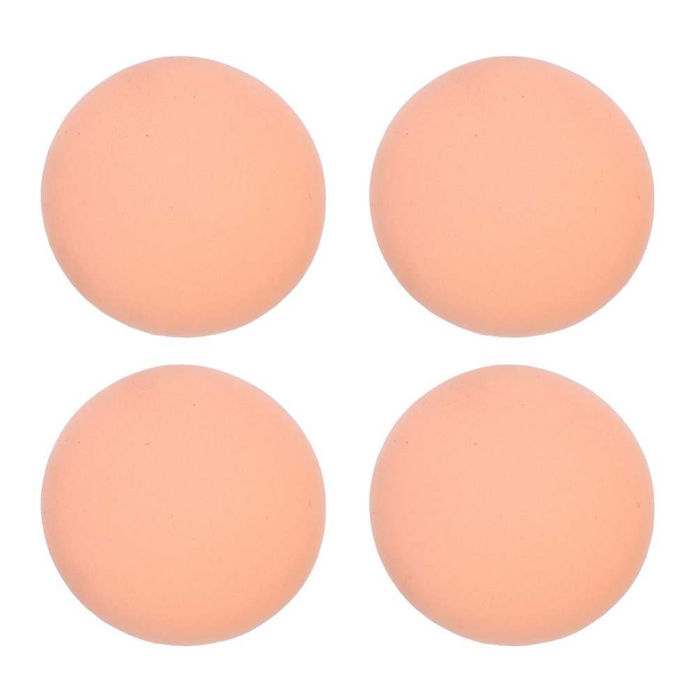 KALLORY 4pcs Supple Makeup Powder Puff for Setting Powder Gentle and Portable Cosmetic Applicator for Home Travel Use for All Skin Types Soft and Skin-friendly Design