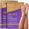 AESTA 3-in-1 Foot Peel Mask, Full-Cycle Care: Revitalizing Mousse + Feet Peeling Mask + Moisturizing Cream | All-Natural Mask for Dry Cracked Feet view 2