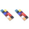 LALAFINA 2pcs 12 Face Paint for Boys and Girls 12 Colors Palette Face Body Paint Set Stencils Ideal for Halloween Parties view 1