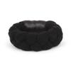 Folkicks Adult Folklorico Dance Base Braid Bun Headpiece, Tocado, Trenza, Folklorico Bun (Black) view 1