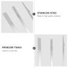 KALLORY 2sets Stainless Steel Knife Set Cuticle Remover Nail Care Tools for 3pcs*2 view 2
