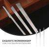 KALLORY 2sets Stainless Steel Knife Set Cuticle Remover Nail Care Tools for 3pcs*2 view 3