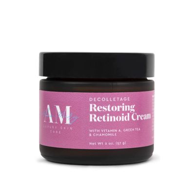 Alice Mary Luxury Skin Care Decolletage Restoring Retinoid Cream with Vitamin A, Green Tea and Chamomile