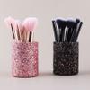Beaupretty Elegant Makeup Brush Storage Bucket Metal Cosmetic Organizer for Daily Essentials Makeup Pen Holder view 2