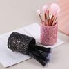 Beaupretty Elegant Makeup Brush Storage Bucket Metal Cosmetic Organizer for Daily Essentials Makeup Pen Holder view 3