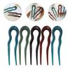 LALAFINA Large Size U-shaped Hair Forks for Women 5pcs Vintage Hair Pins Bun Hairpin Set Minimalist Styling Tools view 2