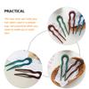 LALAFINA Large Size U-shaped Hair Forks for Women 5pcs Vintage Hair Pins Bun Hairpin Set Minimalist Styling Tools view 4