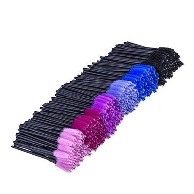 KALLORY 300pcs Disposable Mascara Wands Multicolor Eyelash Brushes for Mascara Application for Salons and Home Use Easy to Separate Lashes No Clumping