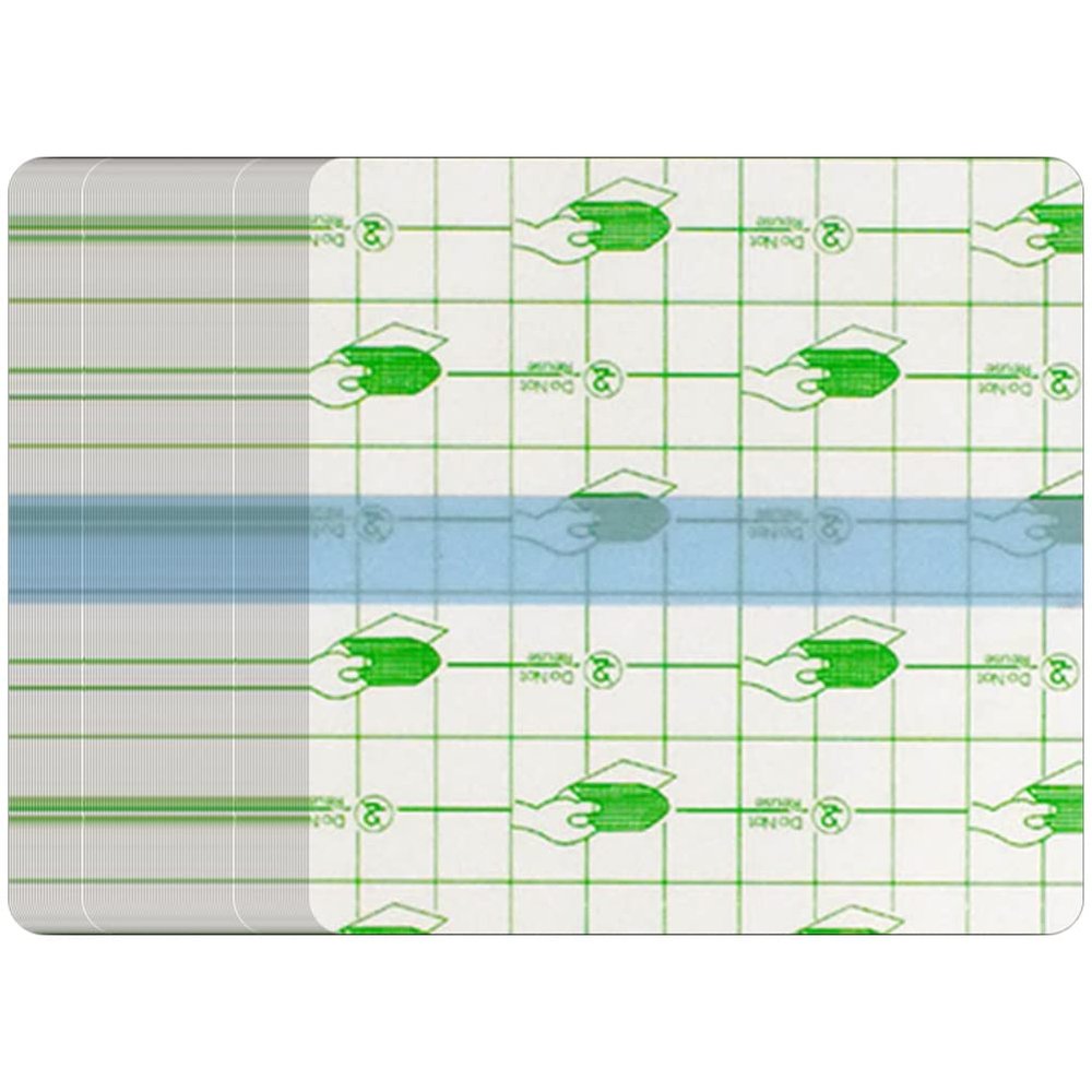 LALAFINA 100pcs Makeup Hand Mixing Trays Pu Film Cosmetic Applicators for Foundation Eyeshadow Easy to Use for Professional Makeup Artists