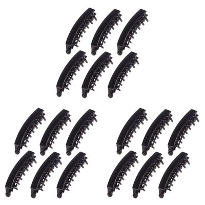 KALLORY 18pcs Banana Hair Clip Strong Tension Barrette Ponytail Holder for Women Hair Styling