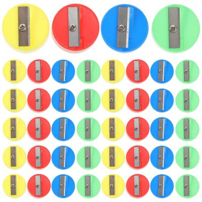 VICASKY 150pcs Round Pencil Sharpeners Bright Color Handheld Sharpeners for Boys and Girls Convenient Manual for Office for Artists and Students