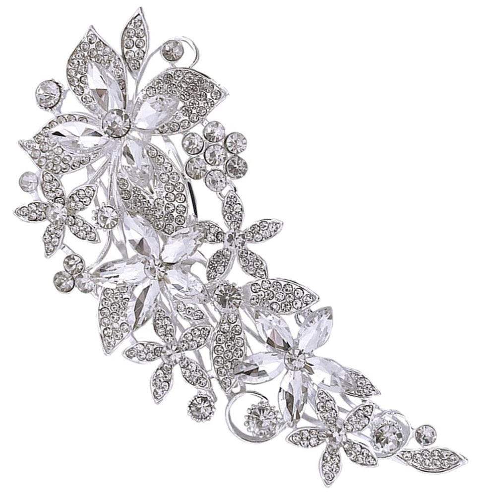 LALAFINA Wedding Hair Comb Rhinestones Elegant Side Hair Piece for Brides and Bridesmaids for Weddings Parties and Proms Stunning