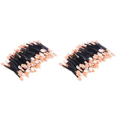 KALLORY 200pcs Dual-sided Shadow Brush Disposable Eyeshadow Sponge for Natural to Dramatic Makeup