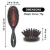 VESS Combing Mix Cushion Brush C-501, Wild Pig Bristle and Nylon Hair- Natural Radiance Smoothing Hair Brush view 2