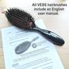 VESS Combing Mix Cushion Brush C-501, Wild Pig Bristle and Nylon Hair- Natural Radiance Smoothing Hair Brush view 3