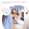 VOSAREA Tabletop Makeup Mirror Storage Box Multifunctional Cat Ear Design Compact Organizer for Cosmetics and Stationery for Women and Girls Special Occasions view 3