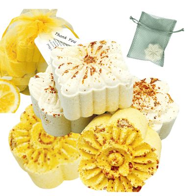 ENERGIZE ME! Aromatherapy Shower Bombs (5PK) Mood Boost Shower Steamers with Citrus & Mint Essential Oils Essential Oils for Mood and Energy Spa Gift Idea (Include Bomb Bag)