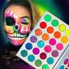 Afflano 2 Pcs Makeup Palettes Eyeshadow Red Shade 18 Colors + Neon Glow In Dark Eye shadow Palette 24 Colors, Highly Pigmented True Red Eye Shadow Blending Neon Powder Velvet Texture Eye Shadow Kit view 2