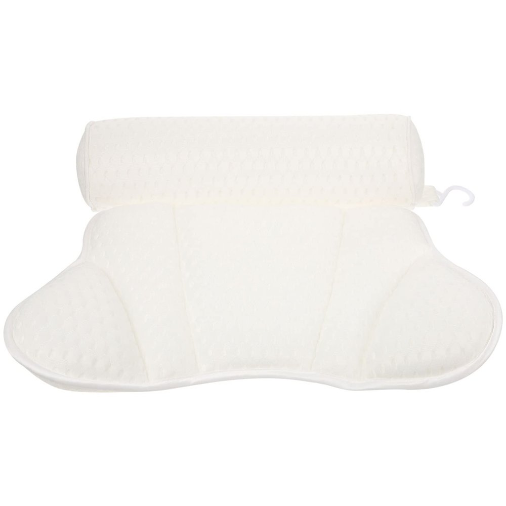 FOMIYES Household Bathtub Pillow Soft Comfortable Rest for Relaxing Bathing Easy to Clean Strong Cups for Spa and Home Use