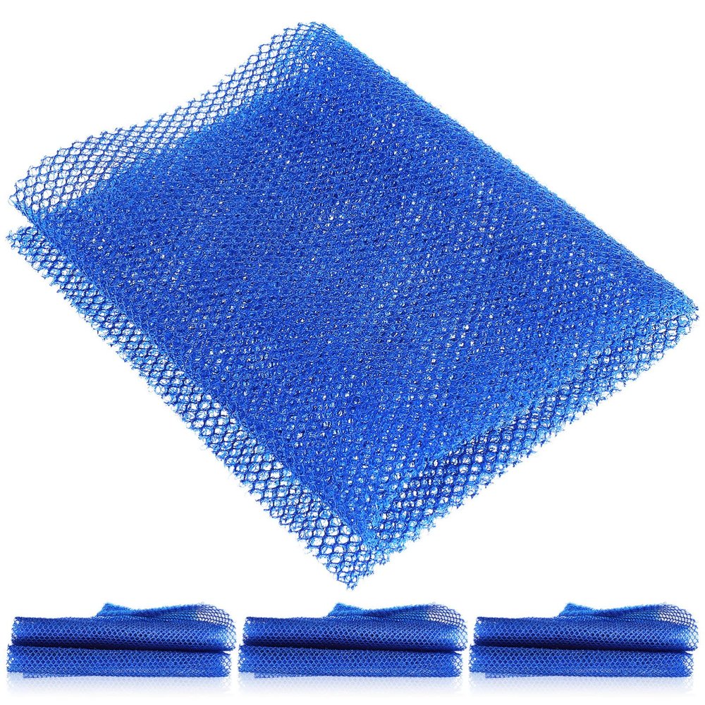 FOMIYES 4pcs African Mesh Exfoliating Body Washers Shower Scrubbers for Gentle Skin Smoothing and Daily Use Quick-Drying Bath Sponges for Full-Body Cleansing