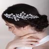 Chargances Handmade Crystal Gemstone Hair Side Comb with Rhinestone Headpiece - Rose Gold for Prom, Flower Girl or Wedding view 1