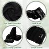 Vabean 30 Pcs Microfiber Black Makeup Washcloths for Face 13 x 13 Inches Makeup Remover Towels Reusable Absorbent Removers Face Wash Cloth with Embroidery for Women view 3