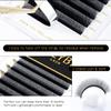 KOLYBEL W Eyelash Extension Automatic Flowering Lash Extension 4D Volume Premade Fan Lashes 0.07 C/D Curl Faux Mink Matte Black W Shaped Tips Soft Lightweight Lashes Supplies(4D-0.07-D-8-15mm) view 3
