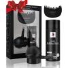 TOPIBUITY Hair Thickening Fibers & Applicator Set - Natural Long-Lasting Concealer for Fuller Hair, Thicker Beard & Crisp Hairlines (BLACK) view 1