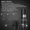 TOPIBUITY Hair Thickening Fibers & Applicator Set - Natural Long-Lasting Concealer for Fuller Hair, Thicker Beard & Crisp Hairlines (BLACK) view 3