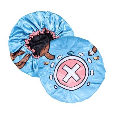 Silky Design Bonnet with Elastic Soft Band Adjustable Women and Men Bonnets for Sleeping Comfortable Satin Fabric (Tony2 Chop)