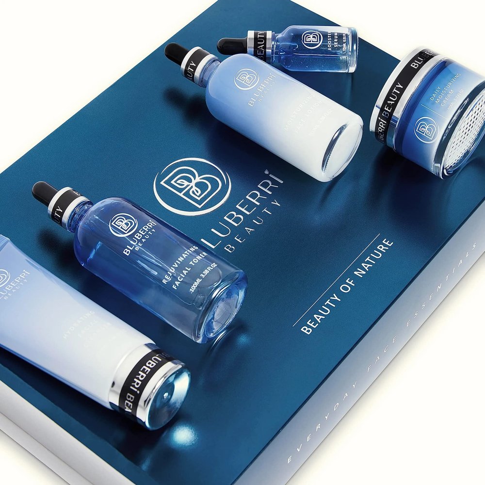 BluBerri Beauty Anti-Aging Facial Skin Care Set - 5 Products