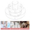 Cabilock 360degree Transparent Rotating Makeup Organizer Rack Multi Desktop Cosmetics Storage for Vanity and Bathroom for Makeup Tools Lipsticks and Accessories view 3