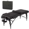 BestMassage Massage Bed Portable Massage Table 77" L 30" W 4" THK Lash Bed Height Adjustable 2 Folding PU Leather with Oxford Bag for Spa Footmassage Facial CareSpa Tattoo view 1