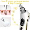 XARONF Blackhead Remover Pore Vacuum, Electric Rechargeable Blackhead Whitehead Acne Comedone Pimple Extractor Facial Pore Cleaner Blackhead Removal Kit, 6 Suction Probes, Face Cleaning Tools view 3