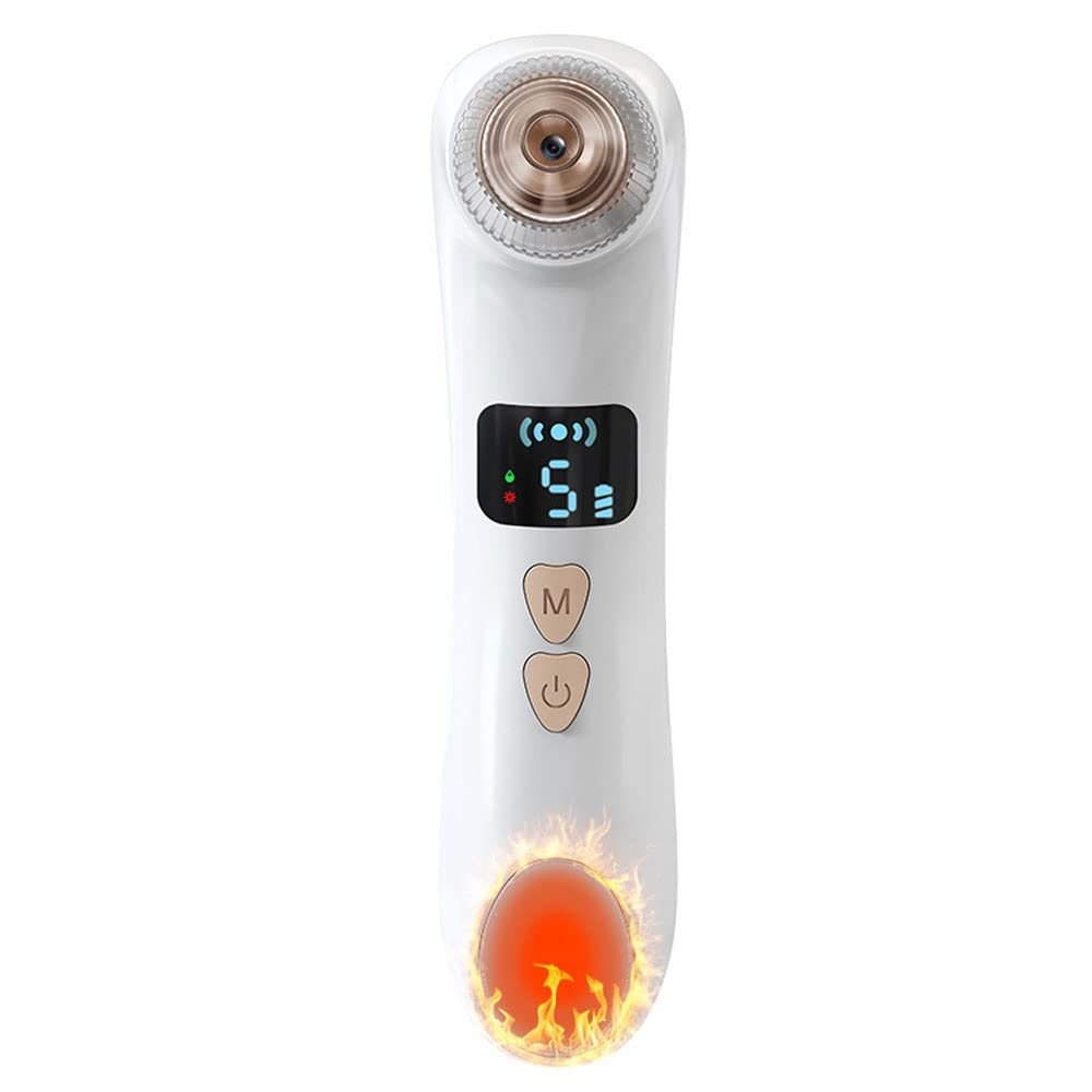 XARONF Blackhead Remover Pore Vacuum, Acne Extractor Pore Vacuum Hot Compress Visible Facial Pore Cleanser with HD Camera, USB Rechargeable