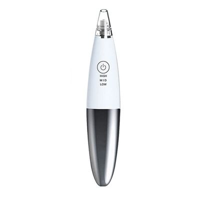 XARONF Blackhead Pore Vacuum Cleaner Remover, Facial Pore Cleaner Electric USB Rechargeable Blackhead Remover Kit with 4 Suction Head, 3 Adjustable Suction Power, for Women & Men (Color : White)