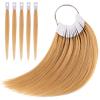 Noverlife 30PCS 9" Real Human Hair Swatches Testing Color Samples, Human Hair Color Testing Swatches, Hair Swatches for Salon Color Testing Practice view 1