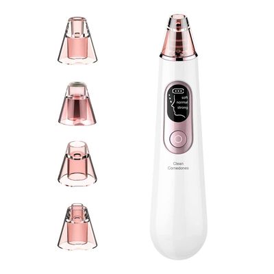 XARONF Pore Vacuum Blackhead Remover - Pore Vacuum Rechargeable Pore Cleaner Face Vacuum Comedone Extractor Tool with 4 Replaceable Probes