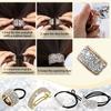10 Pieces Rhinestone Ponytail Holder Cuffs Glitter Elastic Hair Tie Crystal Ponytail Cuff Gothic Rhinestone Hair Band Ponytail Accessories for Women Girls Christmas Gift Set view 4