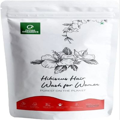 BETT Future Organics Hibiscus Hair Wash Powder for Women - 100 Grams - Herbal Hair Care for Hair Growth